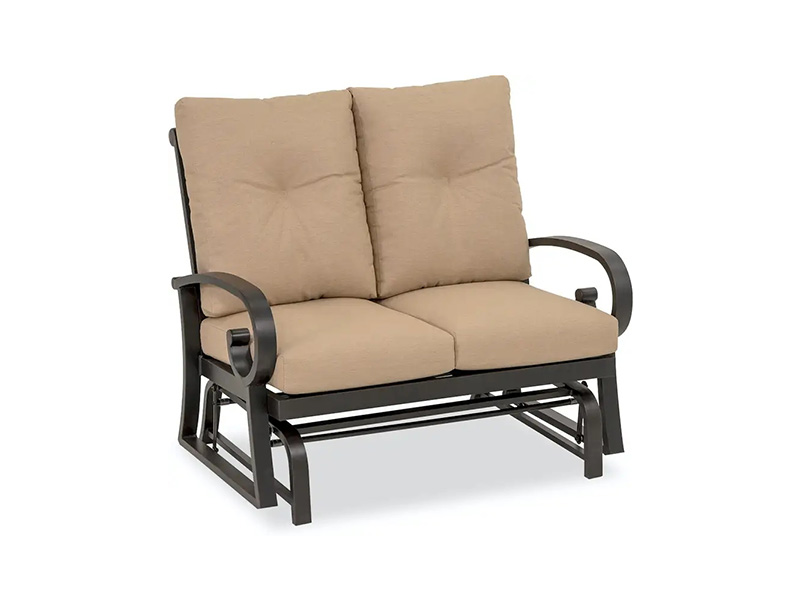 Solstice alluminio patio cuscino Loveseat Glider