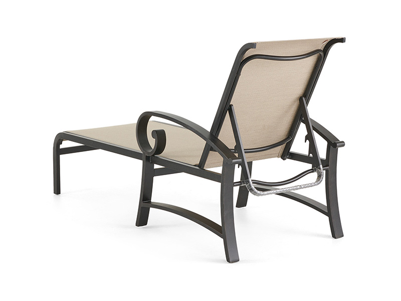 Solstice in alluminio con chaise longue Sling da patio