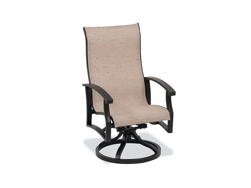 Sedia da pranzo realizzata a mano con struttura in alluminio color bronzo invecchiato